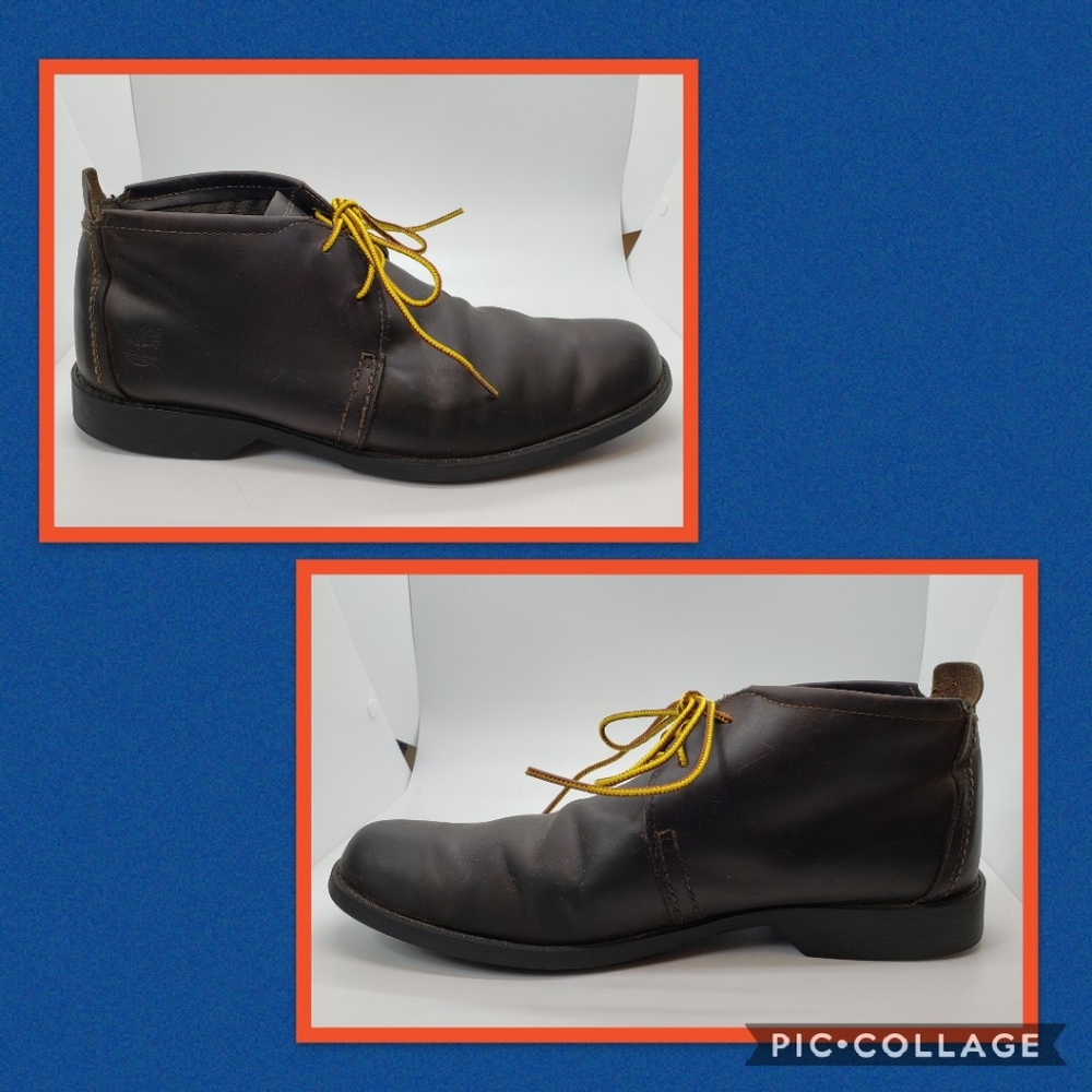 Timberland Brown Leather Chukka  Size 10.5 - Picture 4 of 8